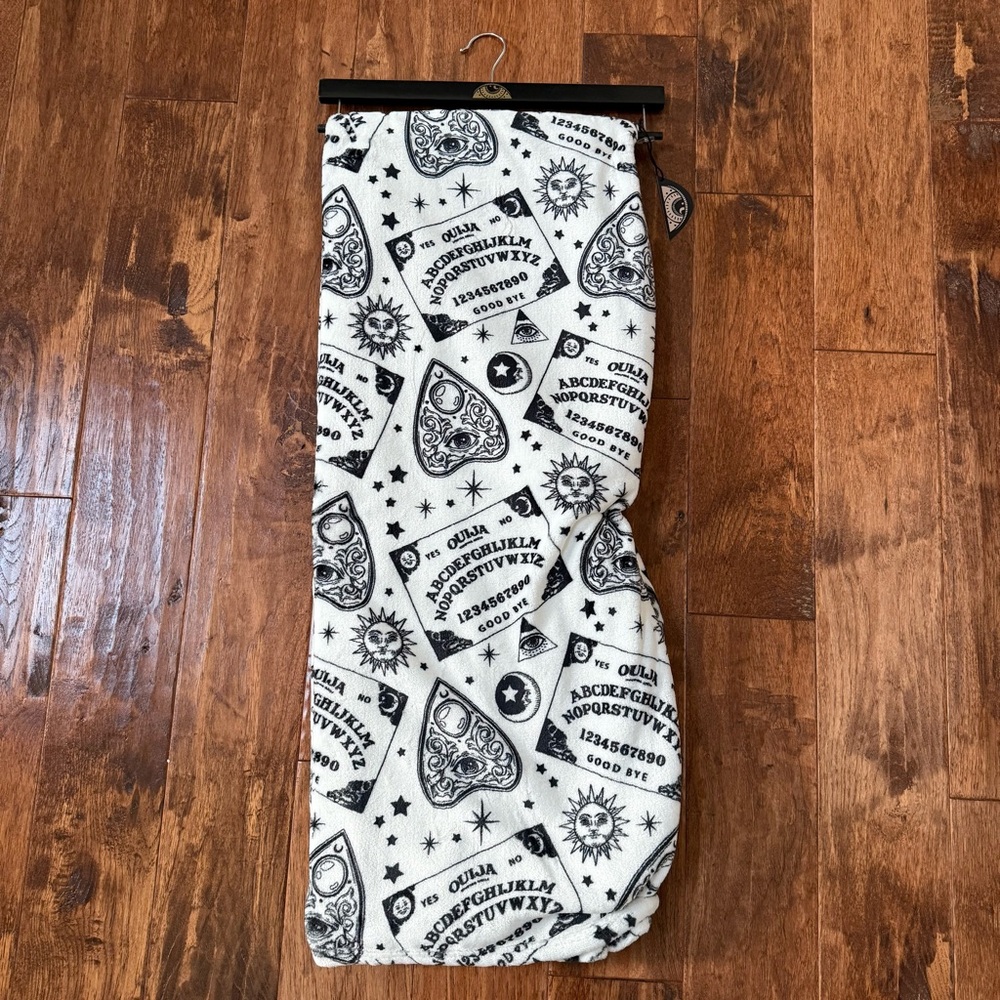 Mystical Black and White Throw Blanket